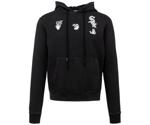 Off-White Mens X MLB Chicago White Sox Slim Fit Black Hoodie Cotton - Size Small