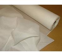 Off White Muslin Voile Fabric, 100% Pure Cotton, 48" Width, Made in UK