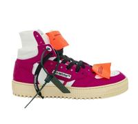 Off-White Off Court 3 0 High Top Leather Sneakers - Fuchsia - UK 6