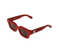 Off-White OW1022 VIRGIL 6D30 Unisex Sunglasses Acetate Red Grey Squared Normal