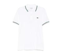 Off-White Polo Shirt with Accent - male - Lacoste - Polo Shirts - White - S - Tops S