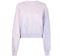 Off-White Purple Laundry Crop Sweatshirt Purple