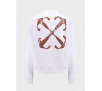 Off-White Scratch Arrow Skate Crewneck White - XXS