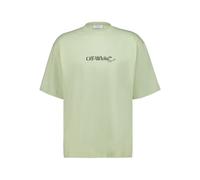 Off-White Scribble logo-print T-shirt - Green XL
