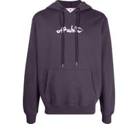 Off-White Script Logo Slim Fit Hoodie - Aubergine - XS