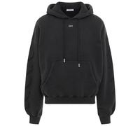 Off-White Mens St Matthew Black Oversized Hoodie Cotton - Size Large