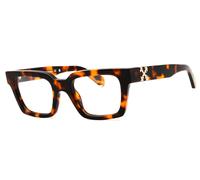 Off-White STYLE 21 Men's Glasses, Tortoiseshell, Size 50