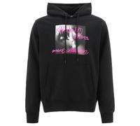 Off-White Tornado Type Design Slim Fit Black Hoodie - S