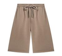Off-White Unisex Adult Embroidered Sweat Shorts - Brown - M - Brown - 100% Cotton