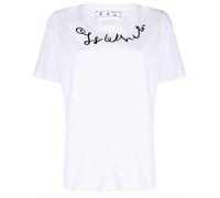 Off-White Unisex Adult Left Hand Logo Regular T-ShirtXS White SY3132