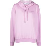 Off-White Women's Diag Regular Fit Lilac Purple Hoodie in White | Size: 3XS
