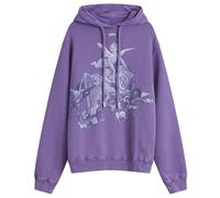 Off-White Women's Framed Putti Regular Hoodie Washed Deep Blue