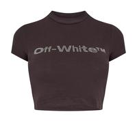 Off-White Womens/Ladies Bling Bounce Crop T-Shirt SY3603