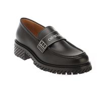 Off White Womens/Ladies Combat Leather Loafers GT11066