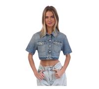 Off White Womens/Ladies Corporate Cropped Shirt GT11754