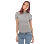 Off-White Womens/Ladies Helvetica Fitted T-Shirt - Grey/White - Grey/White - 6 UK