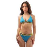 Off White Womens/Ladies Logo Bikini Set - Blue - 6 UK - blue