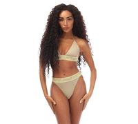 Off White Womens/Ladies Logo Branded Tape Bikini Set6 UK Green GT5186