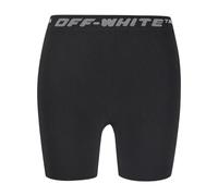 Off White Womens/Ladies Logo Ribbed Slim Shorts GT17776