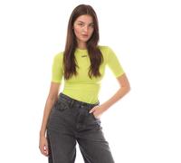 Off White Womens/Ladies Off Stamp Sec Skin Crew Neck T-Shirt4 UK Yellow GT1602