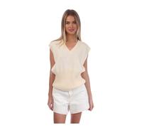 Off White Womens/Ladies Swimming Man Vest Top8 UK Beige GT11843
