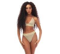 Off-White Womens Off White Logo Band Bikini in Green - Size 6 UK