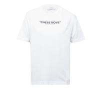 Off-White Womens Off White Off Chess Tee in Black - Size 10 UK
