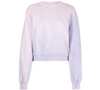 Off-White Womens Purple Laundry Crop Sweatshirt Cotton - Size Small