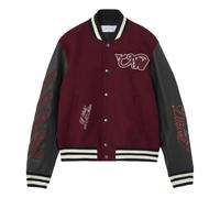 Off-White x c/o AC Milan Varsity Jacket 'Black Red' 44MEA305G25F002125 L