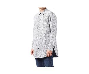 (Off White, XL) DIESEL S FILTY 0NANE Mens Shirt Long Sleeve Camicia NEW