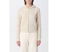 Off-White Zipped Cotton Hoodie with an Embossed Logo - Size: M - female