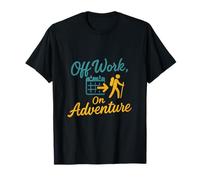 Off Work On Adventure Hiking Graphic Work Play Balance T-Shirt