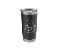 Offa's Dyke Path Route Map Stainless Steel Insulated Tumbler
