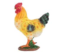 OFFAXE HEN decorative statues, Outdoor resin outer garden decoration Collection of farm animals, adorable rear courtyard ornament in the open air patio (Hen)
