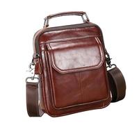 OFFAXE Men's Sling Bag, Cross Body Bag Mens, Shoulder Bag, Sling Bag for Men with Vintage Design, Genuine Leather for Daily, Travel and Business Use (Coffee)