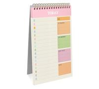 OFFCUP 1 Pack To Do List Notepad, Undated Daily Planner A5 Spiral 104 Page To Do List Pad, Tear off Double-Sided Printing Organiser Notebook for Work School Personal Organized