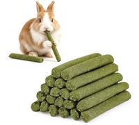 OFFCUP 20 Pcs Timothy Hay Sticks, Rabbit Treats, Natural Timothy Grass Chew Sticks for Chinchilla, Guinea Pig, Hamsters, Gerbils, and Small Rodent Pet Toys