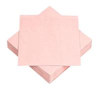 OFFCUP 40 Pcs Light Pink Napkins 33 x 33cm, 2 Ply Soft Cocktail Napkins, Rip Proof Disposable Party Paper Serviettes for Wedding Birthday Kitchen Baby Shower Bridal Shower