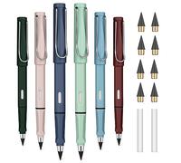 OFFCUP 6 PCS Inkless Pencil, Infinity Pencil with 6pcs Nibs and 2pcs Eraser