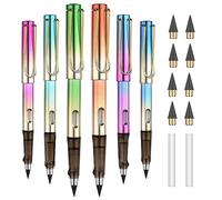 OFFCUP 6 PCS Inkless Pencil, Infinity Pencil with 6pcs Nibs and 2pcs Eraser