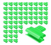 OFFCUP 60pcs Greenhouse Clamps, Ø11mm/0.43in Plant Clips, Garden Hoops | Garden Netting Clips Greenhouse Film Clamps for Plant Extension Support Greenhouses Plastic Sheeting Film Row Cover