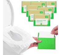 OFFCUP 70PCS Disposable Toilet Seat Covers, Flushable Paper Seat Cover | Biodegradable Toilet Seat Cover for Adult and Kids’ Potty Training, Individually for Travel, Use in Public Toilets