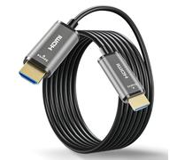 OFFCUP 8K HDMI Fiber Optic Cable 10M, HDMI 2.1 48Gbps Cable Ultra HD High Speed Support 8K@60Hz 4K@240Hz/144Hz, Compatible with PS5 HDTV Projector TV Laptop PC
