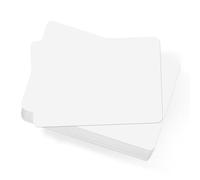 OFFCUP A6 Blank Message Paper, 54pcs 250gsm 4x6” White Post Cards, Round Corners