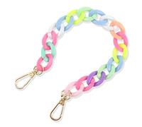 OFFCUP Colorful Acrylic Chain, 1pcs Cell Phone Chain, Anti-Lost Charm Wrist Strap, Universal Phone Lanyard Charm for Purse Cell Cases Keychain Camera Multi-Use