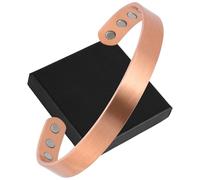 OFFCUP Copper Bracelet for Men and Women, 99.9% Pure Copper Magnetic Bracelets Cuff Bangle with 8 Powerful Magnets, Adjustable Brazalete with Gift Box Jewelry Cloth