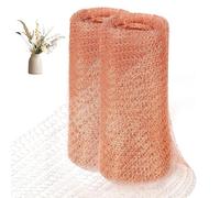 OFFCUP Copper Mesh, 2 Rolls 3M/ Rolls Pure Copper Mesh Slug Repellent, Fine Wire Mesh Rodent Pest Control for Mouse Hole Filler, Rat Snail Slug Deterrent & Trap for Indoors, Garden