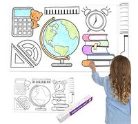 OFFCUP Drawing Paper Roll, 3M Adhesive Coloring Roll, Children's Drawing Roll Coloring Paper Roll for Children Art and Creative Toys for Toddlers (Daily Requirements)