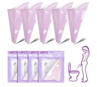 OFFCUP Female Urinal, 40Pcs Disposable Urinal Standing up, Portable Waterproof Paper Standing Pee Funnel for Women Pregnant Wounded Travel Camping Outdoor Activitie