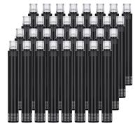 OFFCUP Fountain Pen Ink Cartridges, 32pcs Refills Ink Sac, 3.4mm Ink Refill Cartridges for Retractable Fountain Pen Refillable Ink Writing Pens for Writing, Painting, Drawing (Black)